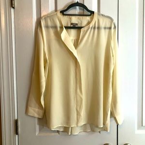 J Jill 100% Silk Long Sleeve Blouse